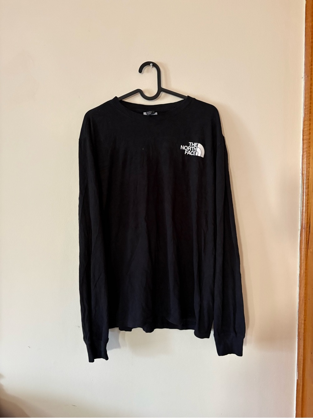 The North Face Black Long Sleeve Logo Tee Mens Large